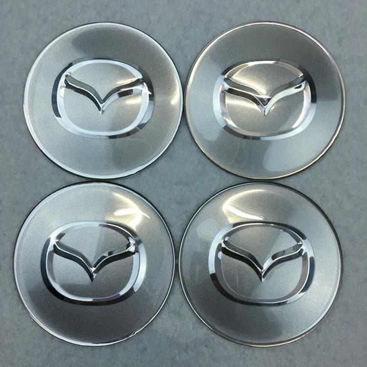 สติกเกอร์โลโก้ 65 มม. สําหรับ mazda Hub Cap MasterClass-4 3 CX-5 axela 4 ชิ้น