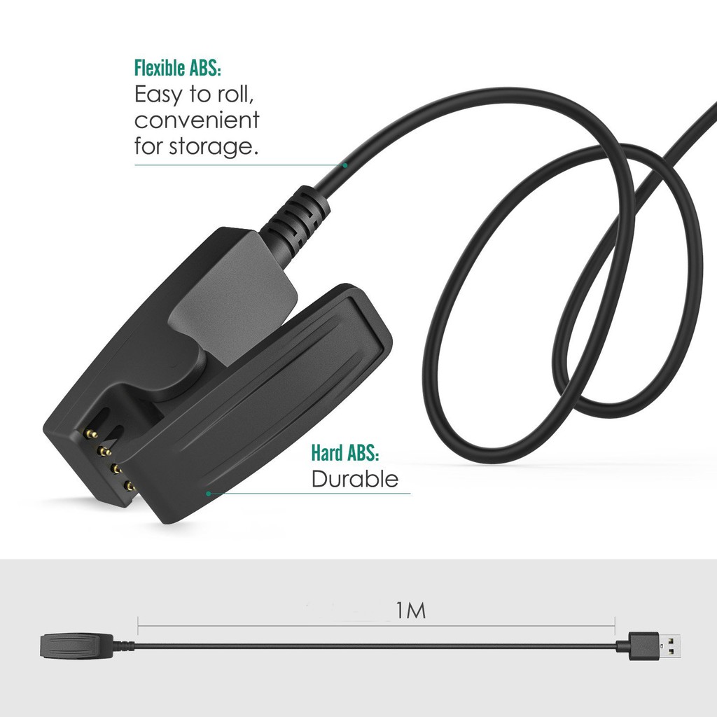 แท่นชาร์จ USB Type C สําหรับ Garmin Forerunner 645 235 230 630 Vivomove HR