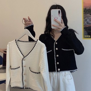 (New) Cardigan B&amp;W - Cintage.official