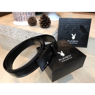 PLAYBOY MEN LEATHER BELT (Free Size) เข็มขัด