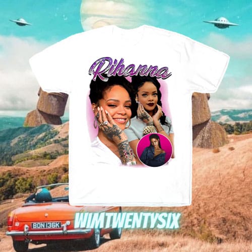 RIHANNA DIAMONDS VINTAGE TEE (เสื้อยืด UNISEX SLIMFIT)