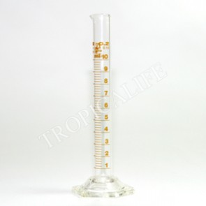 กระบอกตวงแบบแก้ว (Graduated Cylinder) 10ml.
