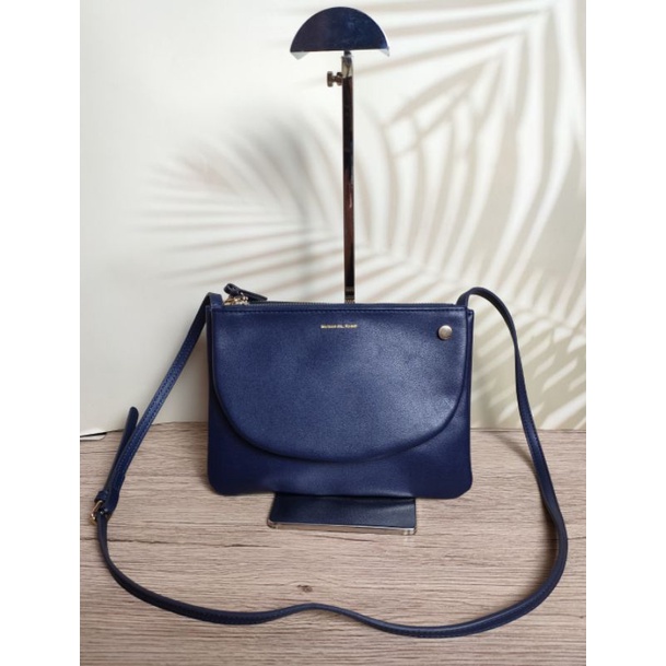 กระเป๋า Maison de Roem มือสองสีน้ำเงิน 3 ใบติดกัน สามารถแยกออกจากกันได้ทั้ง 3 ใบ