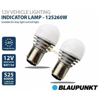 BLAUPUNKT หลอดไฟเบรค/ไฟท้าย S25 LED 12V INDICATOR LAMP 6000K 125260W [2 หลอด]