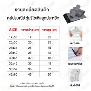 ซองไปรษณีย์พลาสติก สีเทาดำ ขนาด 17x30cm ถุงพัสดุ ถุงไปรษณีย์ กันน้ำ กาวเหนียว ราคาถูก ทนทาน
