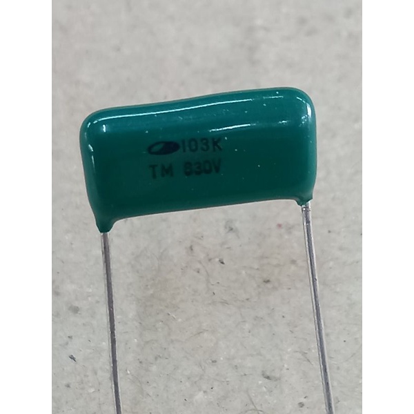 C Capacitor #ซีไมล่า#ไมล่า #.01/630V#103/630Vตัวสีเขียว