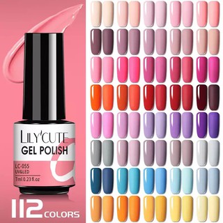 (โพส2) 💅🏻 สีทาเล็บเจล ยาทาเล็บเจล สีเจล 7ml. Lily’Cute เม็ดสีแน่น ติดทน Nail gel polish