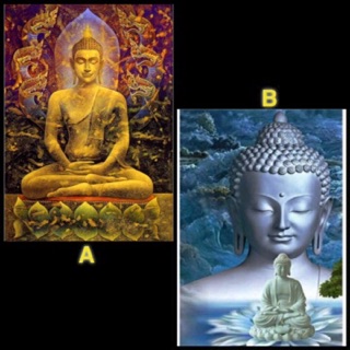 #ครอสติสคริสตัล #ติดเต็มแผ่น Buddha