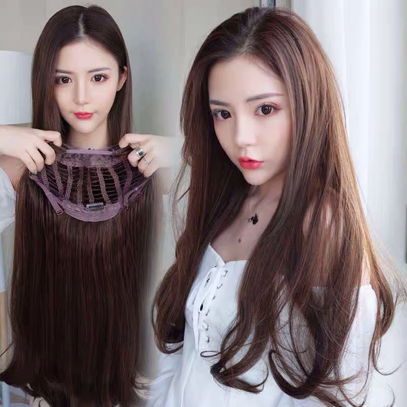 วิก ฮาฟวิก ทรงครึ่งหัวตัวU 🔥 🔥 Calawigs❤️ร้านฟ้าใส ยาว60cm รหัส U8004 สินค้าส่งในไทย