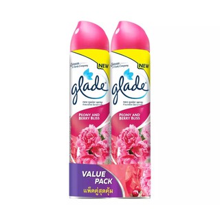 Glade เกลดสเปรย์ แพคคู่ - Peony &amp; Berry Bliss ขนาด 320 มล.