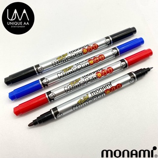 Monami Twin Name Pen ปากกามาร์คเกอร์ ปากกาเขียนซีดี ปากกา Permanent 2 หัว