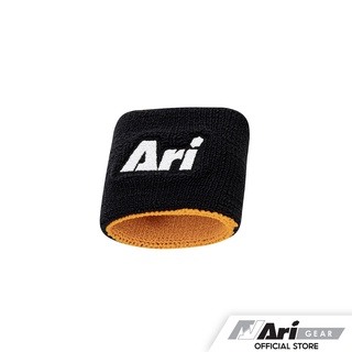 ARI WRISTBAND - BLACK/YELLOW ผ้ารัดข้อมือซับเหงื่อ อาริ ริสแบนด์ สีดำเหลือง