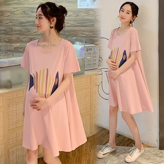 SUNDAY2020 🎀 ชุดคลุมท้องเนื้อผ้าใส่สบายคุณแม่ไม่อึดอัด 💟ไม่ม…