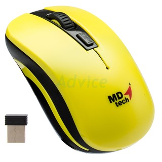 Wireless Optical Mouse USB MD-TECH (RF-134) Yellow/Black