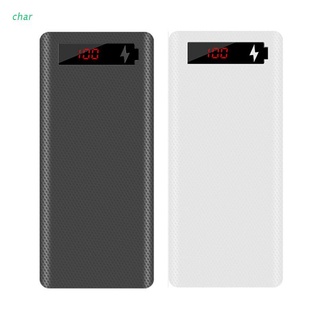 Char เคสแบตเตอรี่สํารอง L8 หน้าจอ Lcd 8X18650 แบบพกพา ไม่มีต…