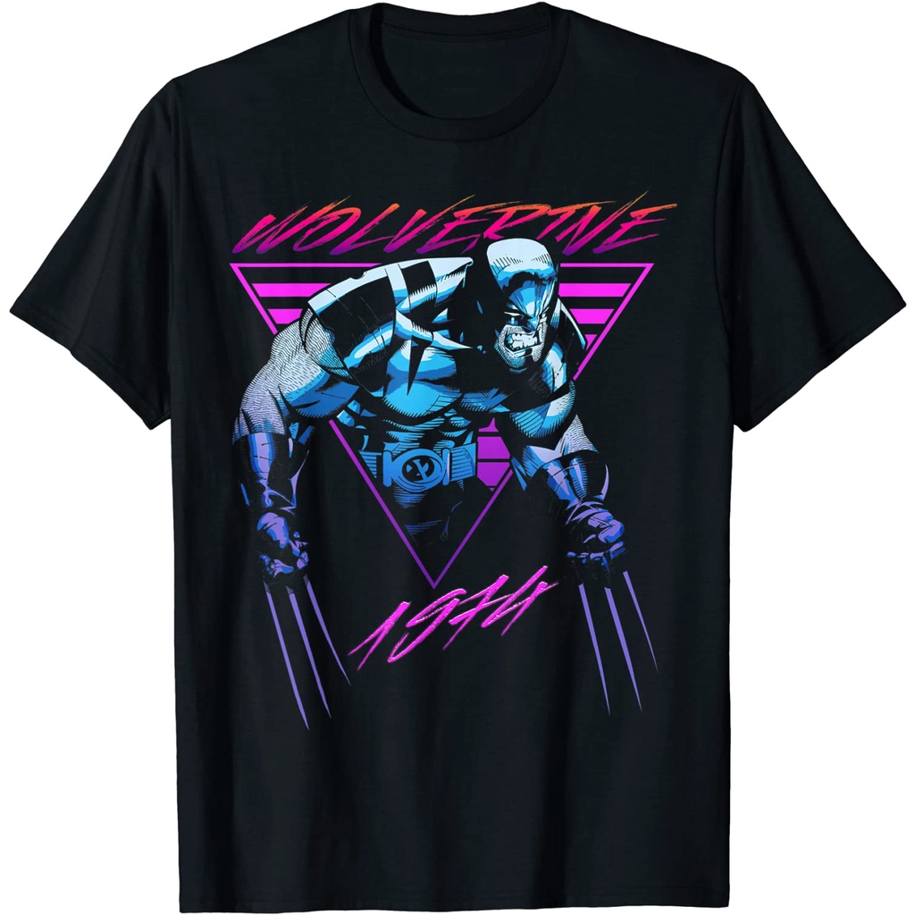 เสื้อยืด Marvel X-Men Wolverine Neon Retro Logan