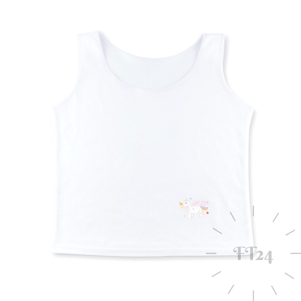 👩เสื้อกล้ามเด็กผู้หญิง-เด็กชาย แพค 2 ตัว👩 เสื้อซับในเด็ก ผ้าคอตตอน สีขาวล้วน - รูปที่ 5