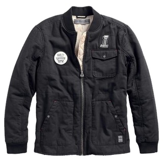 เสื้อแจ็คเก็ตลิขสิทธิ์แท้ HARLEY-DAVIDSON QUILTED CANVAS SLIM FIT JACKET