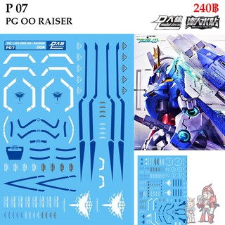 ดีคอลน้ำ [D.L. Darlin] P07 GN-0000 + GNR - 010 00 RAISER PG 1/60 Water Decal P 07