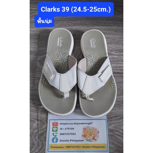 รองเท้าแตะมือ2 Clarks แท้ เบอร์39(24.5cm.)