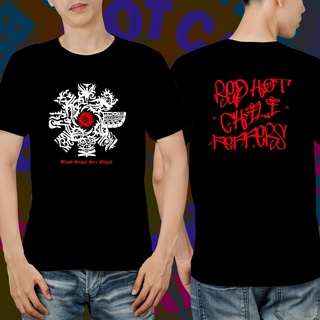 Distro เสื้อยืด - Red Hot Chili Peppers Blood Sugar Sex Magic - Black White NAVY Premium DA_001