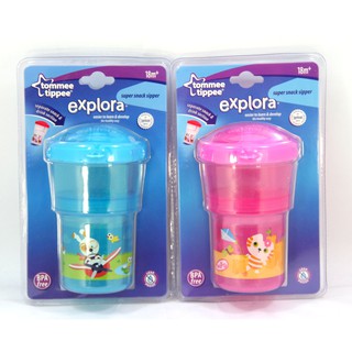 Tommee Tippee-ถ้วยใส่นมหรือขนม 2 in 1(Super Snack Sipper)