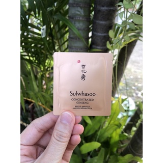 Tester Sulwhasoo Concentrated Ginseng Rescue Ampoule 1ml. เทสเตอร์ แอมพูลเซรั่มขนาด 1ml. แอมพูลชนิดเข้มข้น