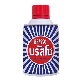 Brasso บรัสโซ น้ำยา ขัดโลหะ เอนกประสงค์ 100 มล. ใช้ทำความสะอาด และขัดเงาโลหะให้เงางามเหมือนใหม่ สำหรับทองเหลือง ทองแดง