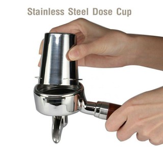 ถ้วยโดส stainless dose cup กระบอกโดส อุปกรณ์รับกาแฟจากเครื่องบด