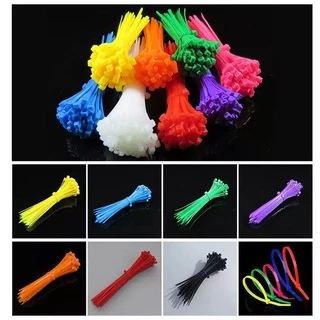 เคเบิ้ลไทร์ 100เส้น Cable Tie หนวดกุ้ง ขนาด 4นิ้ว 6นิ้ว 8นิ้ว 10นิ้ว 12นิ้ว 20นิ้ว สายรัดไนล่อน Nylon Plastic