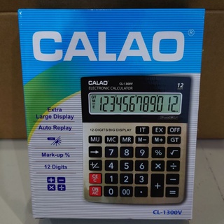 **พร้อมส่ง** เครื่องคิดเลข พลังงานแสงอาทิตย์ 12 หลัก CALAO รุ่น CL-1300V