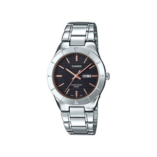 Casio standard นาฬิกาข้อมือหญิง สายสแตนเลส สีเงิน รุ่น LTP-1410D-1A2VDF