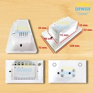Tuya สมาร์ทปลั๊กฝังผนัง Wi-Fi/Zigbee เปิดปิด ตั้งเวลาผ่านแอป (801) รองรับ Google Home/Alexa-Wall Socket