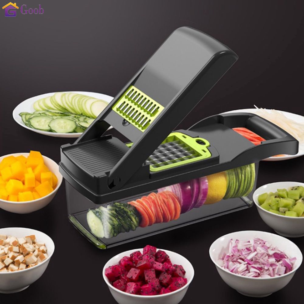Vegetable Cutter Kitchen Accessories Mandoline Slicer Fruit Cutter Potato Peeler Carrot Cheese Grater Vegetable Slicer Goob Shopee Thailand