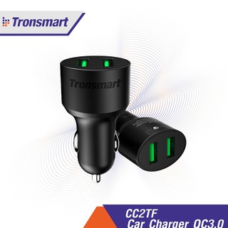 Tronsmart CC2TF Quick Charge 3.0 Car Charger หัวชาร์จสำหรับรถยนต์ 2 พอร์ต 36W พร้อมการชาร์จเร็ว 3.0