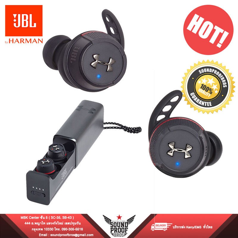 หูฟังไรสาย สำหรับออกกำลังกาย Jbl Under Armour True Wireless Flash หูฟัง 2019  | Shopee Thailand