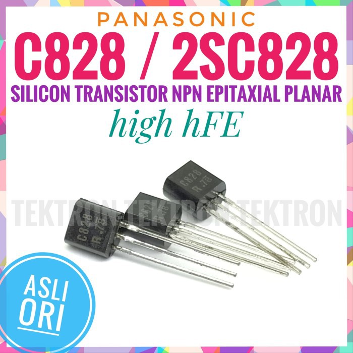 Panasonic C828 2SC828 Silicon NPN Epiaxial Planar High hFE ต้นฉบับ