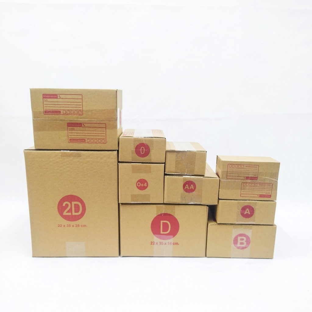 (10ใบ)กล่องไปรษณีย์ กล่องพัสดุ(เบอร์ 00) ไม่พิมพ์จ่าหน้า กระดาษ KA