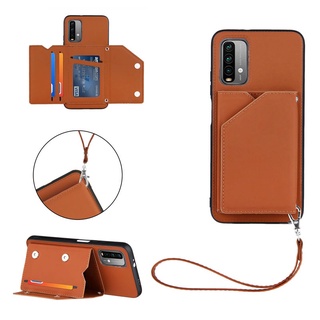 เคสโทรศัพท์มือถือหนัง Xiaomi Poco M4 M3 X3 NFC Mi 11 10s 10T Pro Lite Ultra แบบฝาพับ พร้อมช่องใส่บัตร ตั้งได้ สไตล์เรโทร สําหรับ