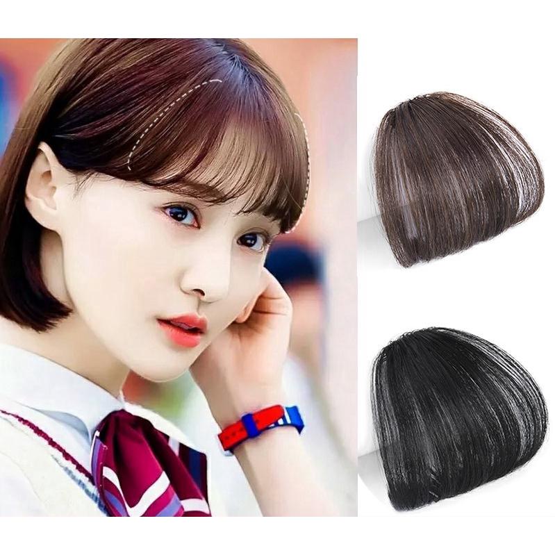 Natural Human Hair Flat Bangs Hand Fashion Clip-in Extension Front Hairpiece