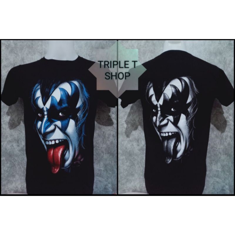 เสื้อยืดคอกลม สกรีนลาย KISS (รหัส 87) ราคา ถูกที่สุด ดีลบีเคเค แกลเลอรีภาพที่ 2