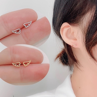 ต่างหูปีก Cute Angle Wing Stud Earrings Trendy Korea Women Girl Party Earring Jewelry Student Gift