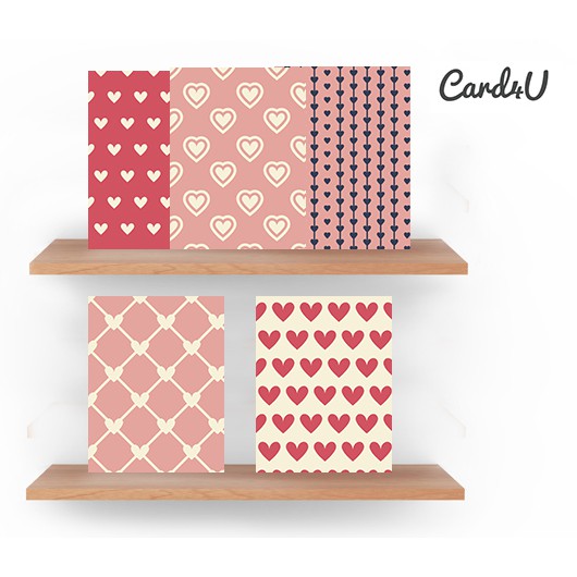 (พร้อมส่ง) การ์ดอวยพร 9.60 Baht/แผ่น (Greeting Card) เพื่อติดของขวัญ ช่อดอกไม้ หรือเขียนข้อความ ชุดร