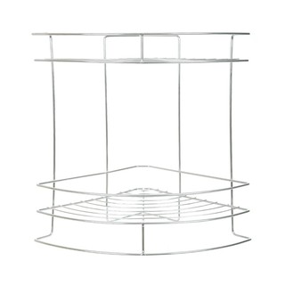 ชั้นแขวนเข้ามุม 2 ชั้น ZIMMPLE P105A สเตนเลสBATH RACK 2TIBER ZIM P105A STAINLESS