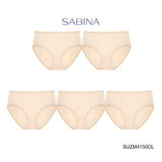 Sabina ซาบีน่า กางเกงชั้นใน (Set 5 ชิ้น) รุ่น Panty Zone (ทรง Half) รหัส SUZM4150CL สีเนื้ออ่อน