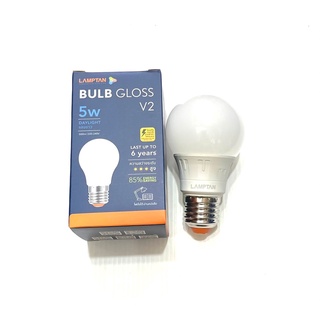 หลอดไฟ LED 5 / 7 / 9 / 11 / 14 / 18w ยี่ห้อLamptan รุ่น BULB GLOSS  (Daylight / WarmWhite ) สอบถามราคาส่งได้ที่แชทค่ะ