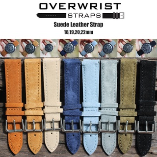 สายนาฬิกาหนังกลับรุ่น Suede Leather Straps ขนาด 18,19,20,22mm