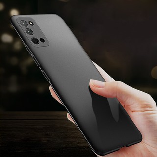 เคสสำหรับ OPPO Reno4 Case Matte Silicone TPU Soft เคส Realme OPPO Reno4 Reno 4 Back Cover Black Phone Case