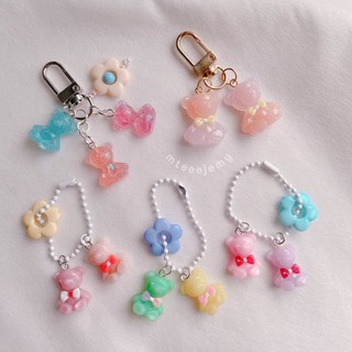 พวงกุญแจเรซิ่น : bear keychain