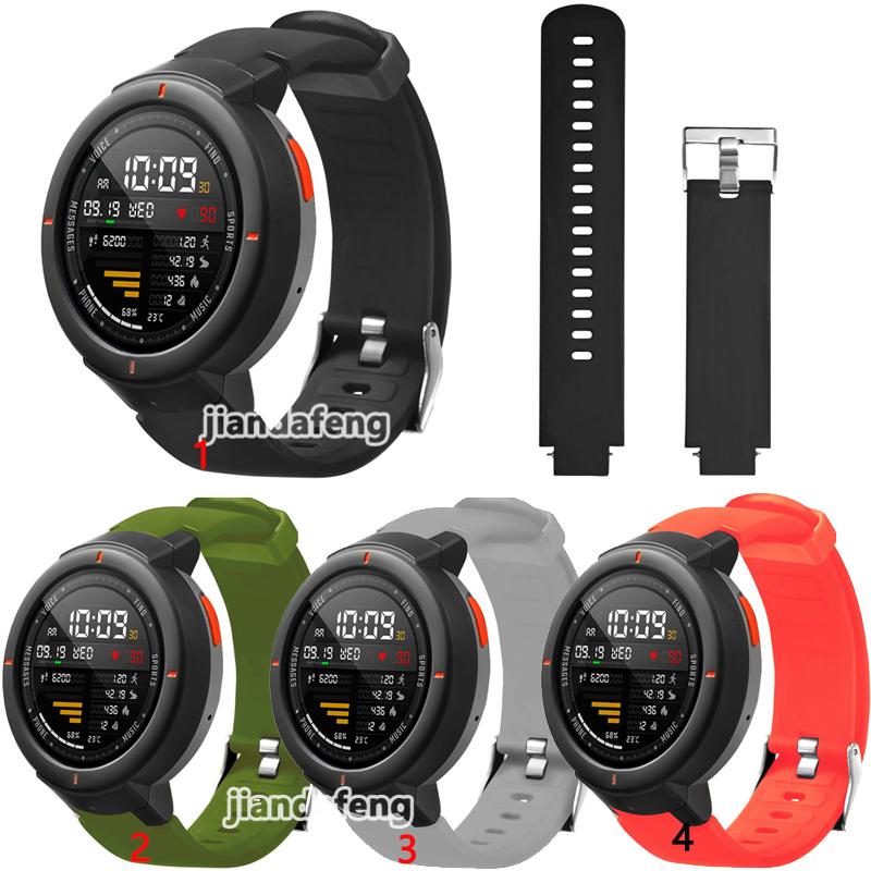 สายนาฬิกาข้อมือซิลิโคน สําหรับ Huami Amazfit Verge 3 Smart Watch